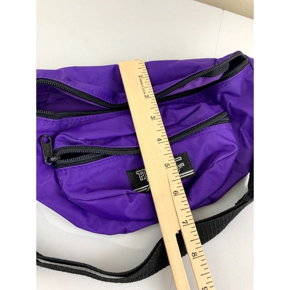 Pacific Sport Fanny Pack Vintage Purple 80s 90s Belt Bag Zipper - Picture 6 of 11